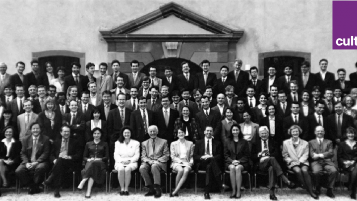 Photo de classe de la promotion Victor Schoelcher de l'ENA de 1955