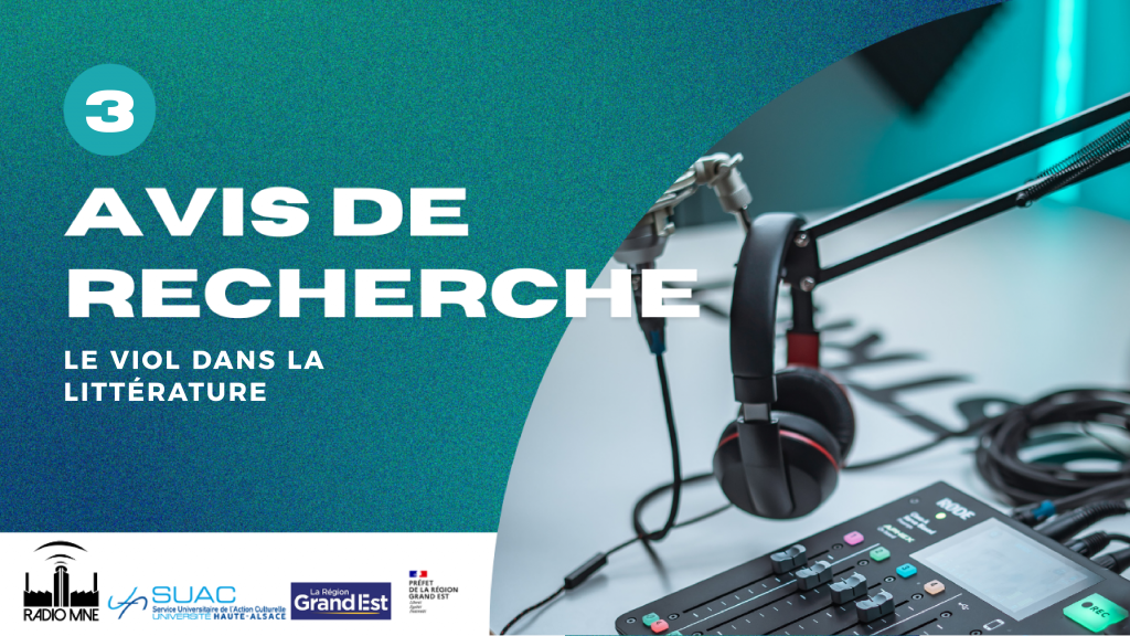 Avis de recherche n°3 - Le viol dans la littérature